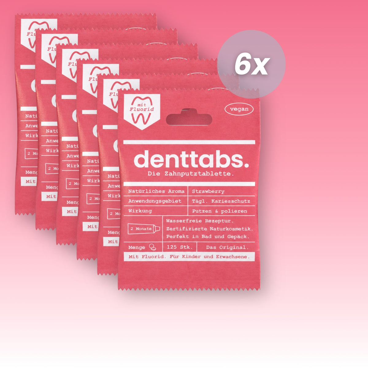 Denttabs Strawberry with Fluoride Annual Supply