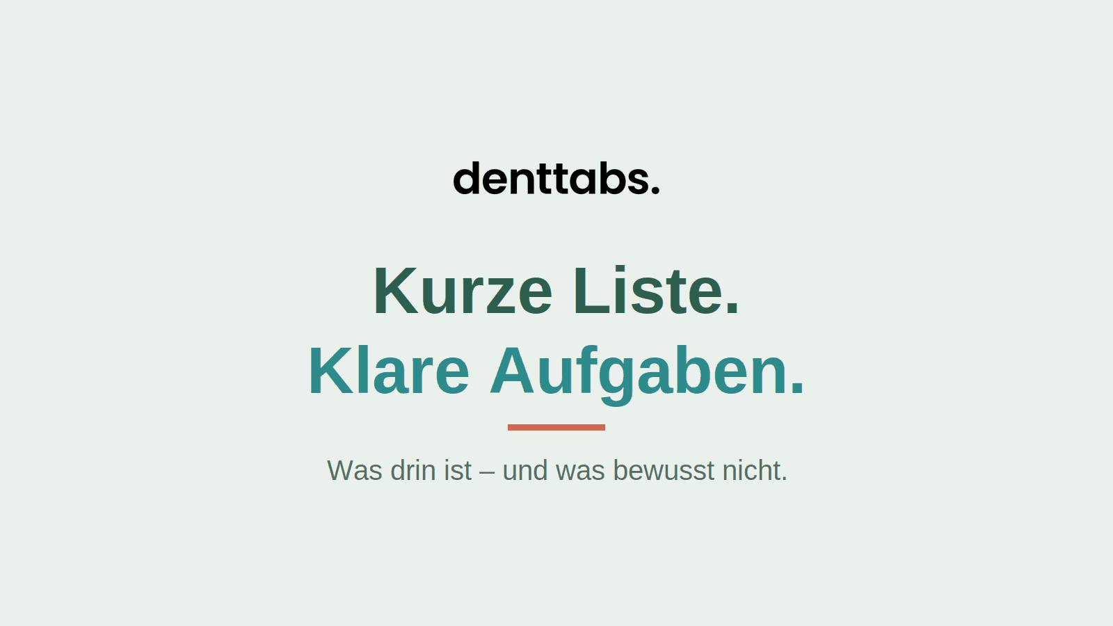 Was drin ist – und was bewusst nicht.