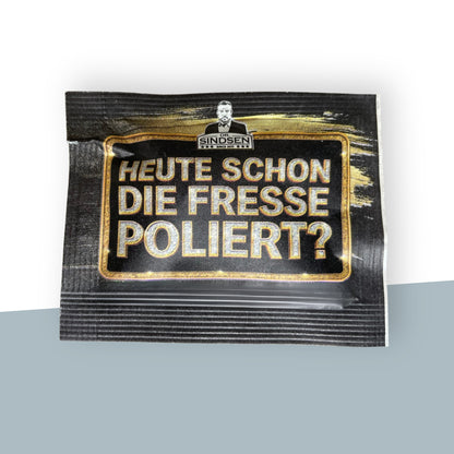 Denttabs Probiertüte Mint mit Fluorid und 10 Zahnputztabletten.