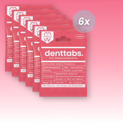 Denttabs Strawberry with Fluoride Annual Supply